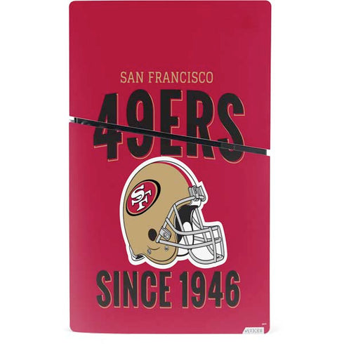 NFL San Francisco 49ers Helmet PS5 Slim Digital Edition Console Skin