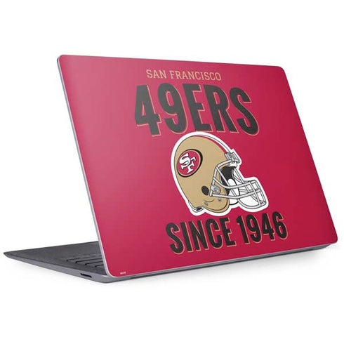 NFL San Francisco 49ers Helmet Surface Laptop 3 13.5in Skin
