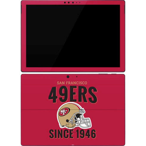 NFL San Francisco 49ers Helmet Surface Pro 7 Skin