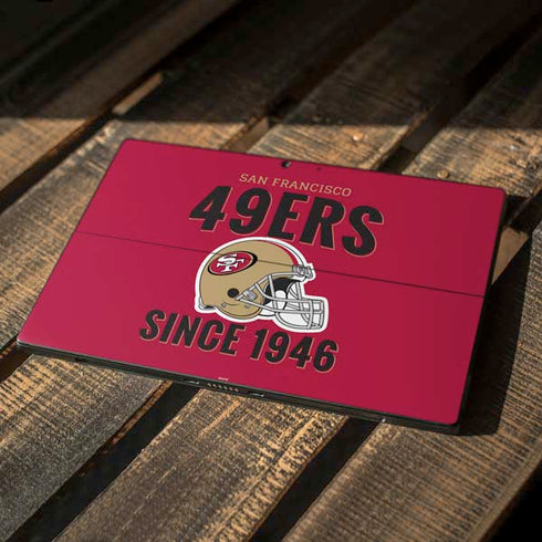 NFL San Francisco 49ers Helmet Surface Pro 7 Skin