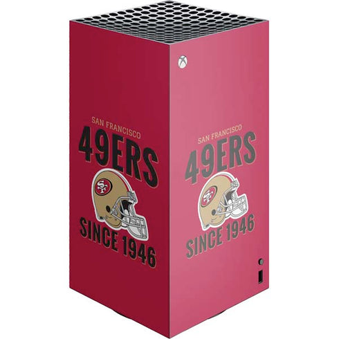 NFL San Francisco 49ers Helmet XBox Series X Digital Edition Console Skin