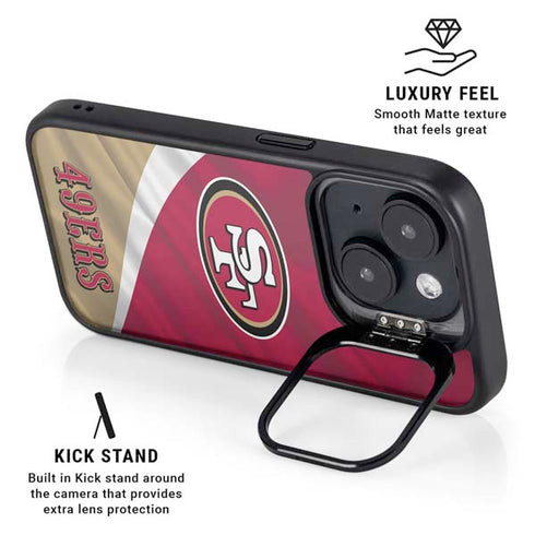 NFL San Francisco 49ers iPhone 15 Plus Kickstand Case