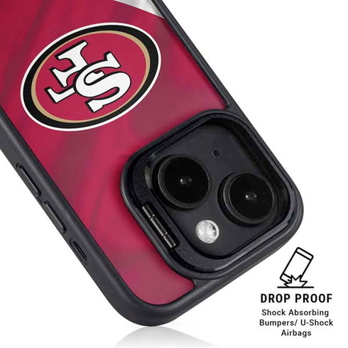 NFL San Francisco 49ers iPhone 15 Plus Kickstand Case