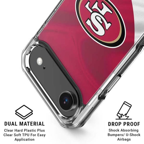 NFL San Francisco 49ers iPhone 17 Air Clear Case