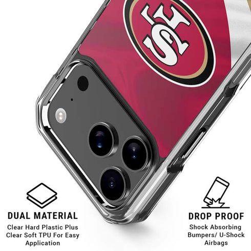 NFL San Francisco 49ers iPhone 18 Pro Clear Case