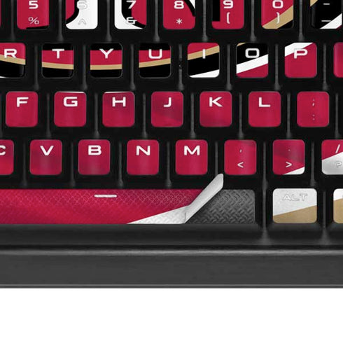 NFL San Francisco 49ers K95 RGB PLATINUM Mechanical Gaming Keyboard Skin