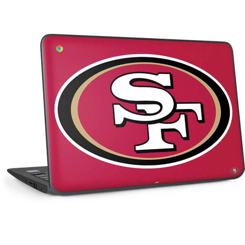 NFL San Francisco 49ers Large Logo HP Chromebook Skin