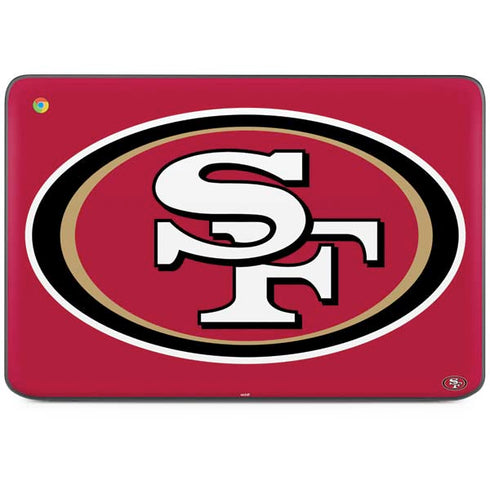 NFL San Francisco 49ers Large Logo HP Chromebook Skin
