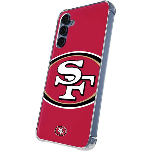 NFL San Francisco 49ers Large Logo Galaxy A35 5G Clear Case