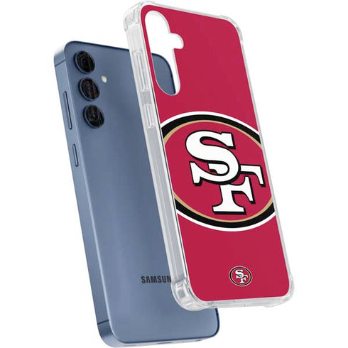 NFL San Francisco 49ers Large Logo Galaxy A35 5G Clear Case