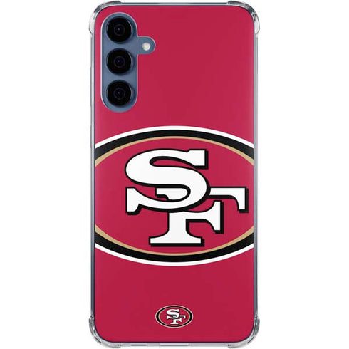 NFL San Francisco 49ers Large Logo Galaxy A55 5G Clear Case
