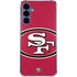 NFL San Francisco 49ers Large Logo Galaxy A55 5G Clear Case