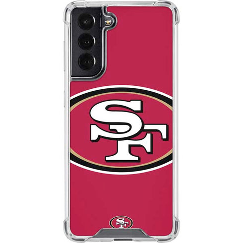 NFL San Francisco 49ers Large Logo Galaxy S22 Clear Case