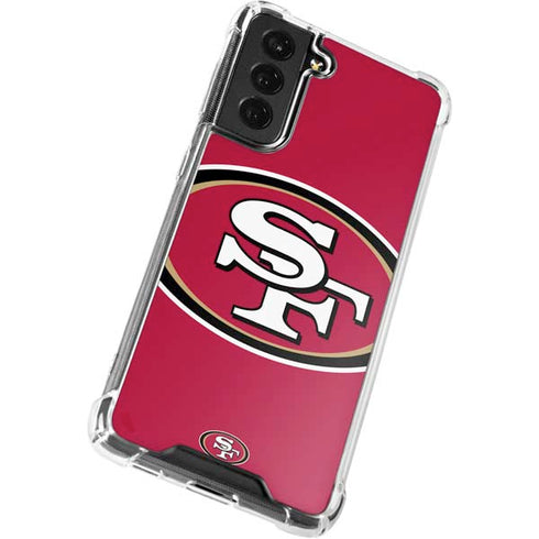 NFL San Francisco 49ers Large Logo Galaxy S22 Clear Case
