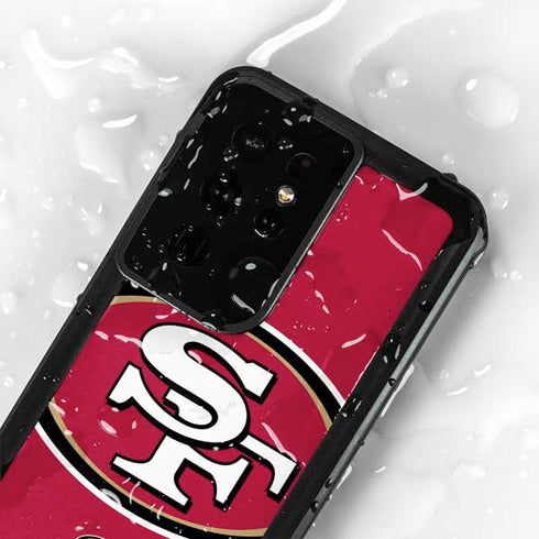 NFL San Francisco 49ers Large Logo Galaxy S24 Ultra Waterproof Case