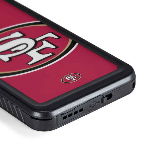 NFL San Francisco 49ers Large Logo Galaxy S24 Waterproof Case