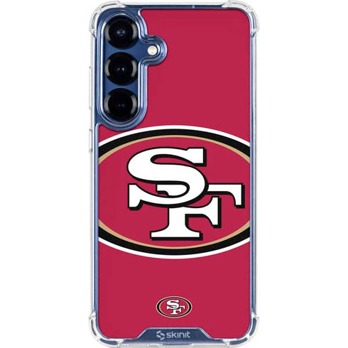 NFL San Francisco 49ers Large Logo Galaxy S25 Plus Clear Case