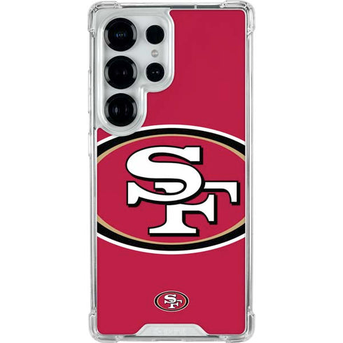 NFL San Francisco 49ers Large Logo Galaxy S25 Ultra Clear Case