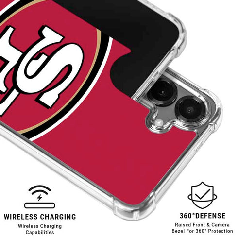 NFL San Francisco 49ers Large Logo Galaxy S26 Clear Case