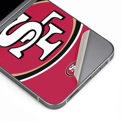 NFL San Francisco 49ers Large Logo Galaxy Z Flip6 Skin