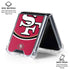 NFL San Francisco 49ers Large Logo Galaxy Z Flip6 Clear Case