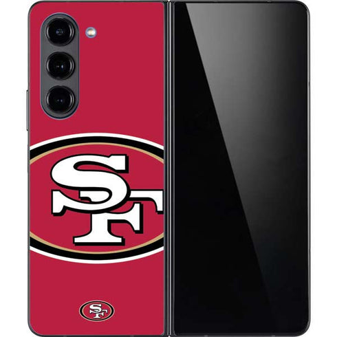 NFL San Francisco 49ers Large Logo Galaxy Z Fold5 5G Skin