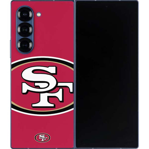 NFL San Francisco 49ers Large Logo Galaxy Z Fold6 Skin