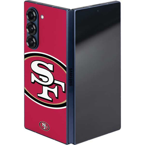 NFL San Francisco 49ers Large Logo Galaxy Z Fold6 Skin