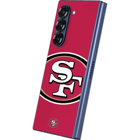 NFL San Francisco 49ers Large Logo Galaxy Z Fold6 Skin