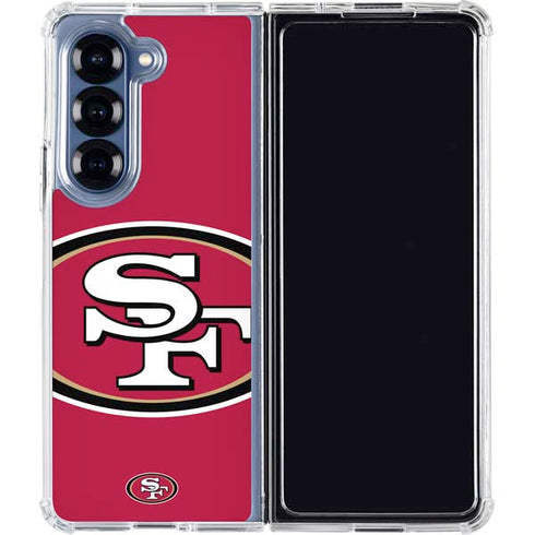 NFL San Francisco 49ers Large Logo Galaxy Z Fold7 Clear Case