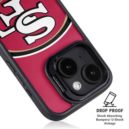 NFL San Francisco 49ers Large Logo iPhone 13 Kickstand Case