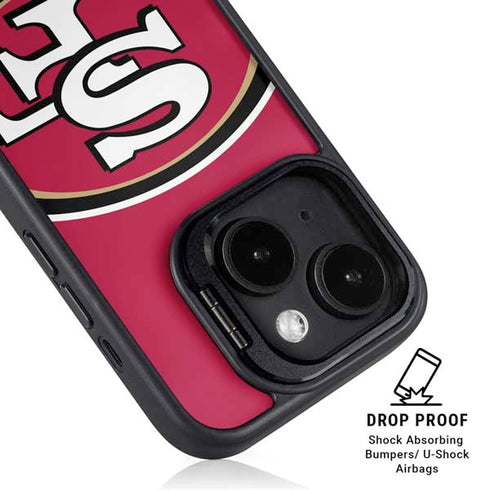 NFL San Francisco 49ers Large Logo iPhone 14 Plus Kickstand Case