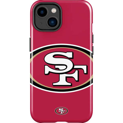 NFL San Francisco 49ers Large Logo iPhone 15 Impact Case