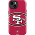 NFL San Francisco 49ers Large Logo iPhone 15 Impact Case