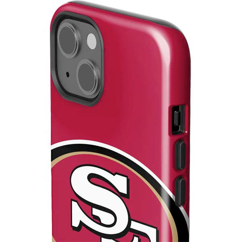 NFL San Francisco 49ers Large Logo iPhone 15 Impact Case