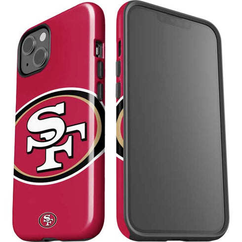 NFL San Francisco 49ers Large Logo iPhone 15 Impact Case