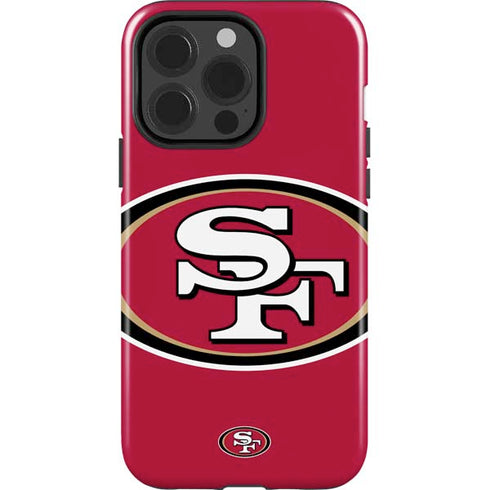 NFL San Francisco 49ers Large Logo iPhone 15 Pro Impact Case