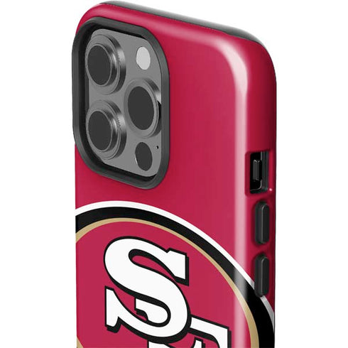 NFL San Francisco 49ers Large Logo iPhone 15 Pro Impact Case