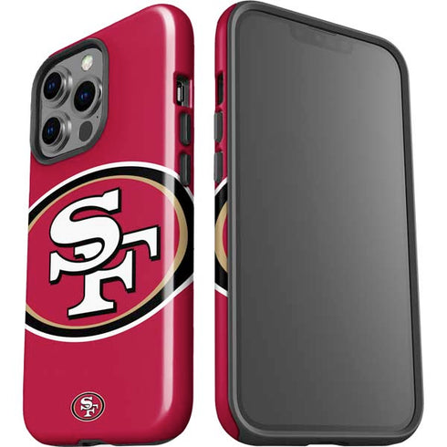 NFL San Francisco 49ers Large Logo iPhone 15 Pro Impact Case