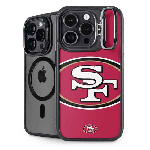 NFL San Francisco 49ers Large Logo iPhone 15 Pro Max Kickstand Case