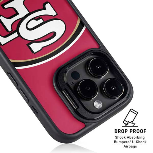 NFL San Francisco 49ers Large Logo iPhone 15 Pro Max Kickstand Case