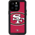 NFL San Francisco 49ers Large Logo iPhone 15 Pro Waterproof Case