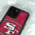 NFL San Francisco 49ers Large Logo iPhone 15 Pro Waterproof Case