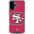 NFL San Francisco 49ers Large Logo iPhone 16 Clear Case