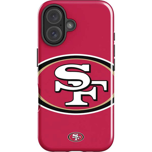 NFL San Francisco 49ers Large Logo iPhone 16 Impact Case