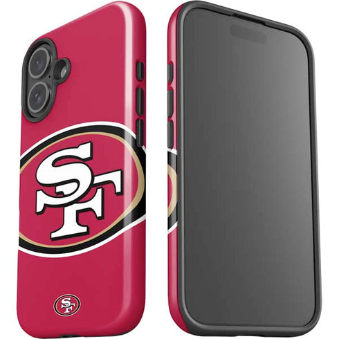 NFL San Francisco 49ers Large Logo iPhone 16 Impact Case