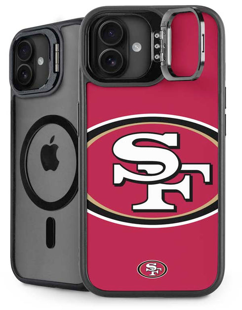 NFL San Francisco 49ers Large Logo iPhone 16 Kickstand Case