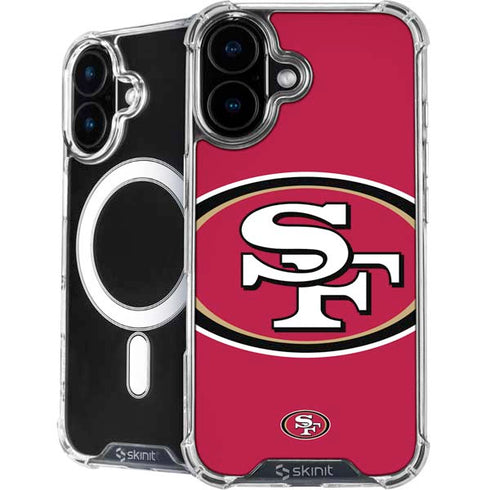 NFL San Francisco 49ers Large Logo iPhone 16 MagSafe Case