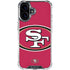 NFL San Francisco 49ers Large Logo iPhone 16 Plus Clear Case