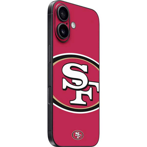 NFL San Francisco 49ers Large Logo iPhone 16 Plus Skin